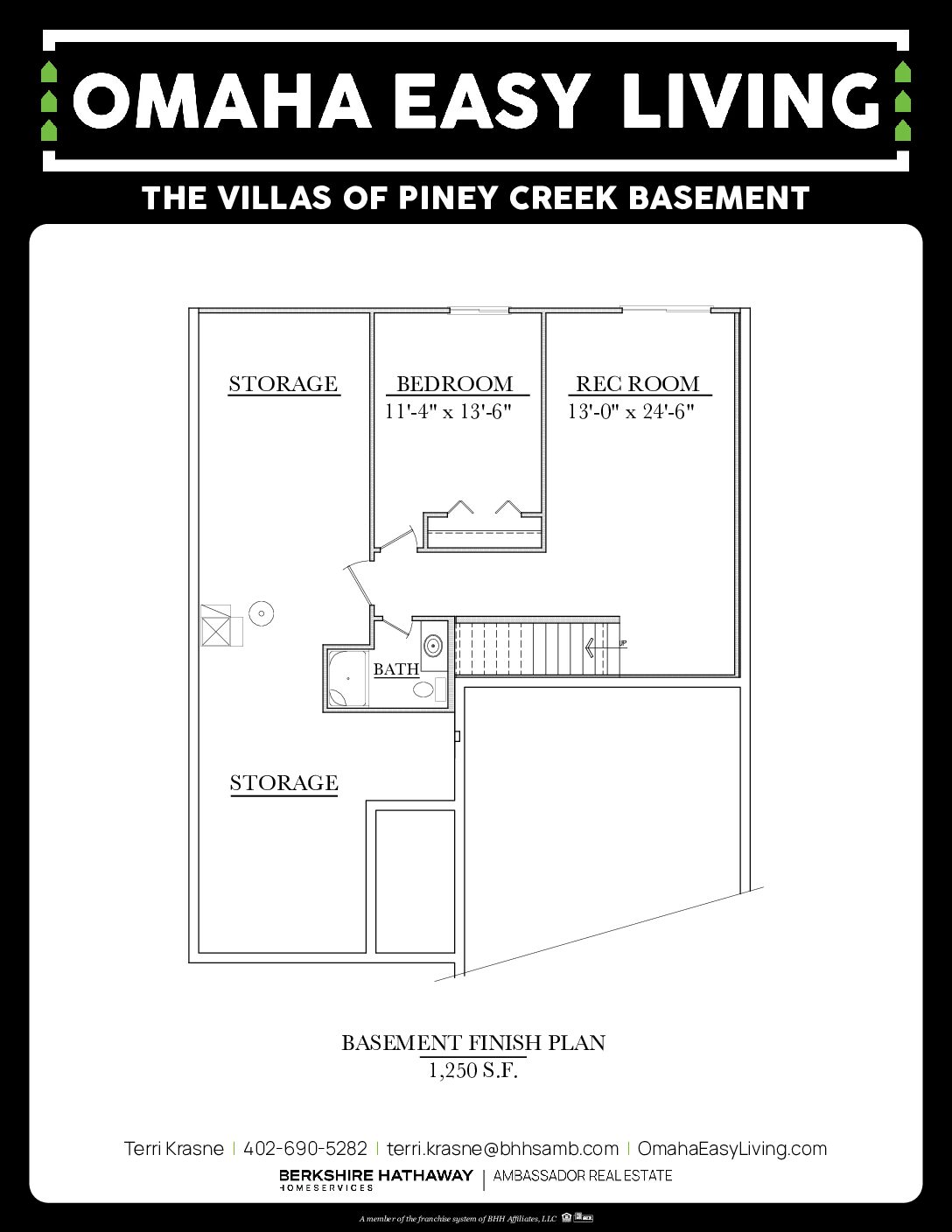 1250 Basement Flyer The Townhomes of Village Pointe Ranch Townhome