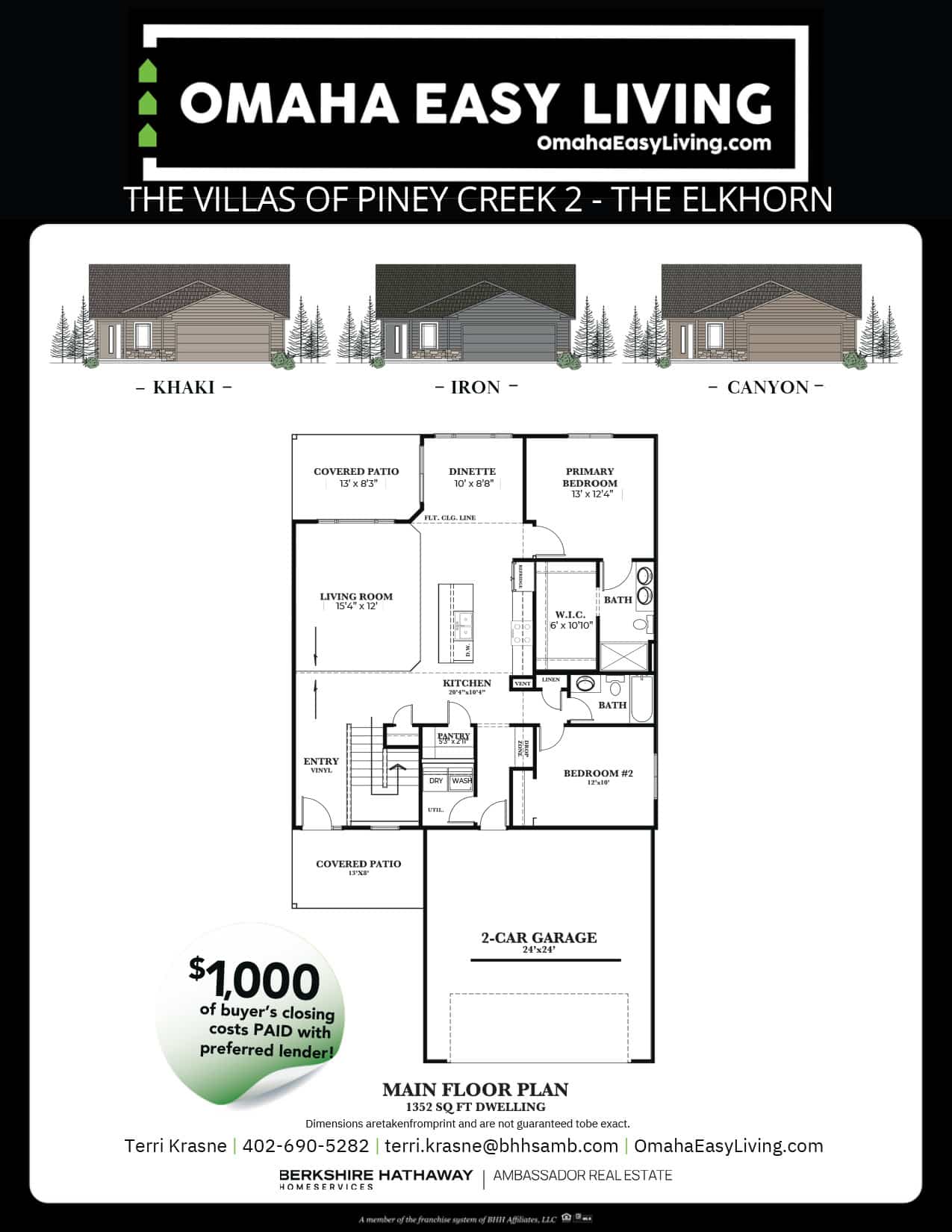 Oct 2025 Piney 1352 The Elkhorn Floorplan