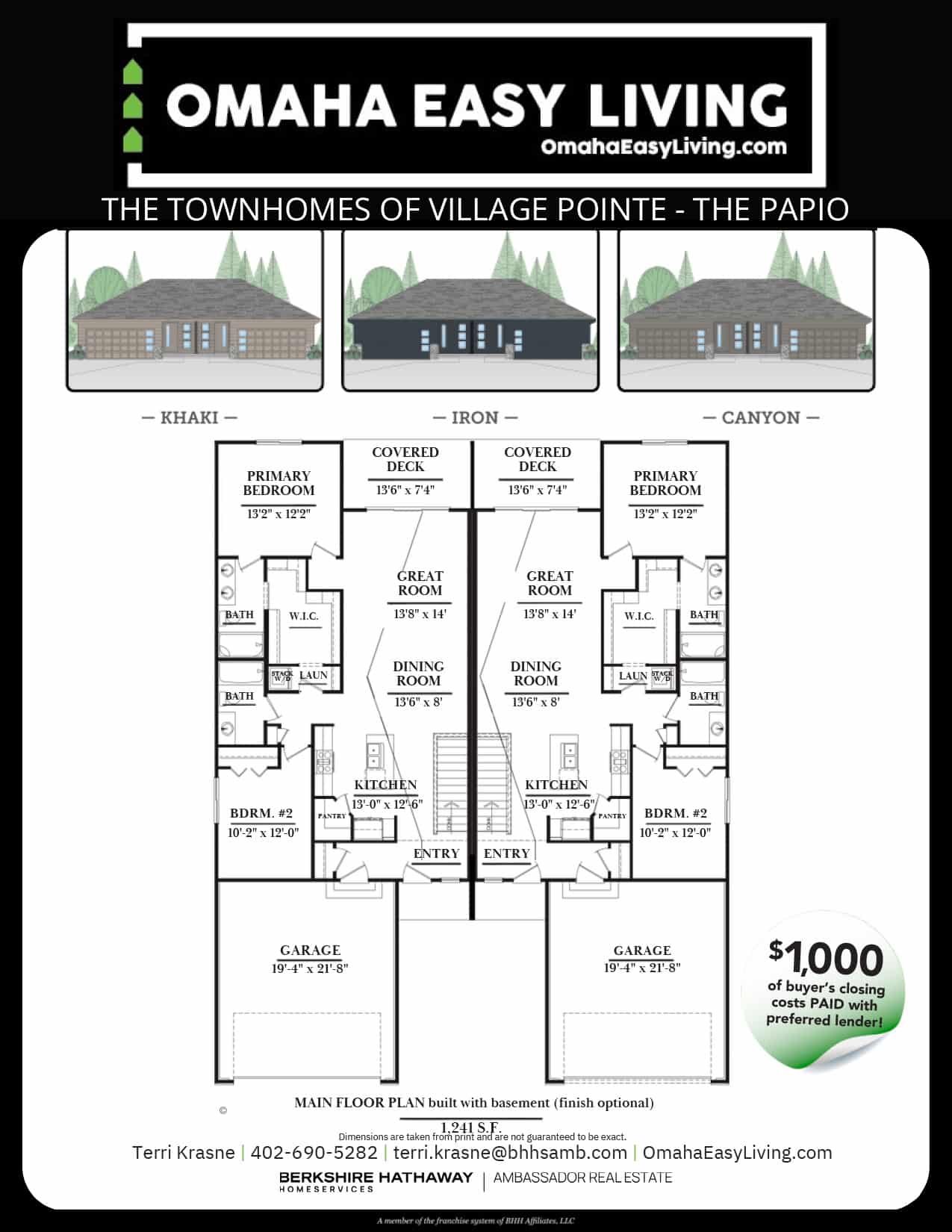 Oct 2025 VP 1241 BASEMENT The Papio Floorplan