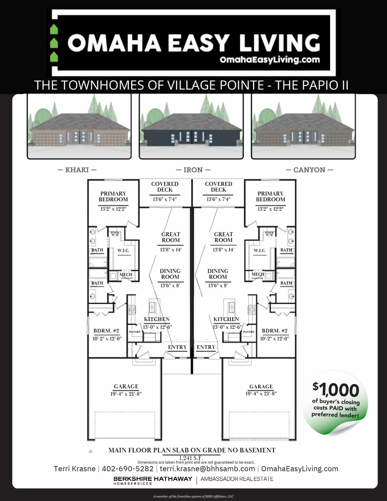 Oct 2025 VP 1241 SLAB The Papio II Floorplan