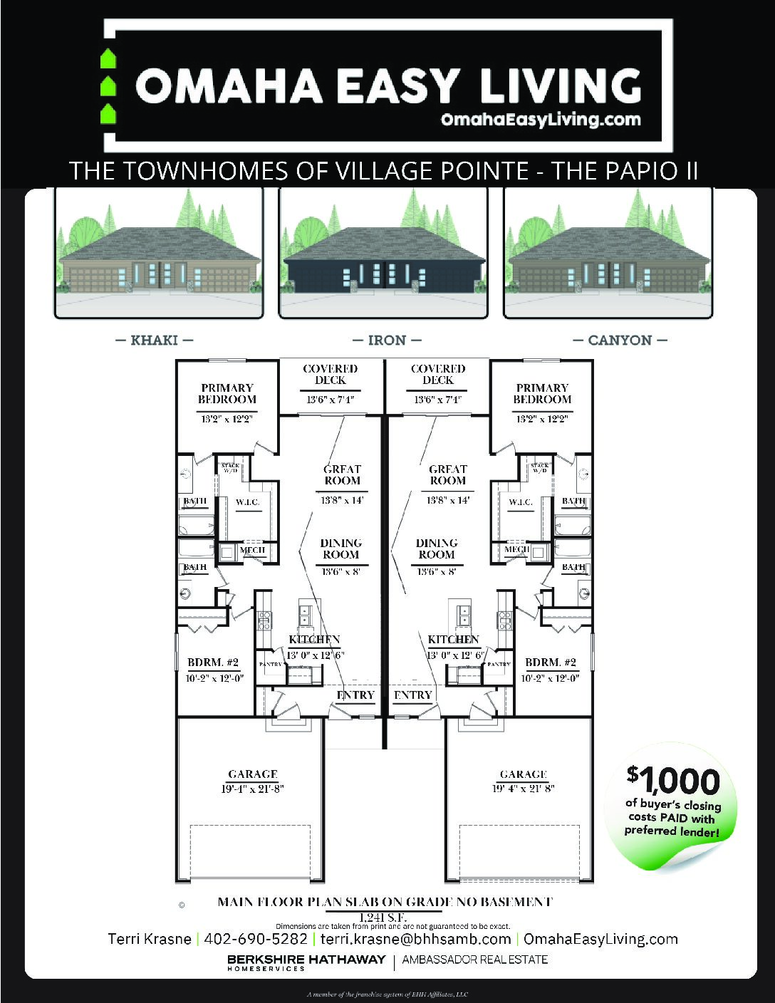 Oct 2025 VP 1241 SLAB The Papio II Floorplan